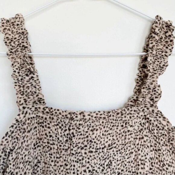 ABERCROMBIE & FITCH | Leopard Print Smocked Tank - Large - Picture 5 of 5